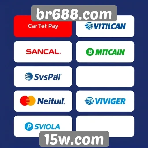 Opcões de pagamento disponíveis em br688.com